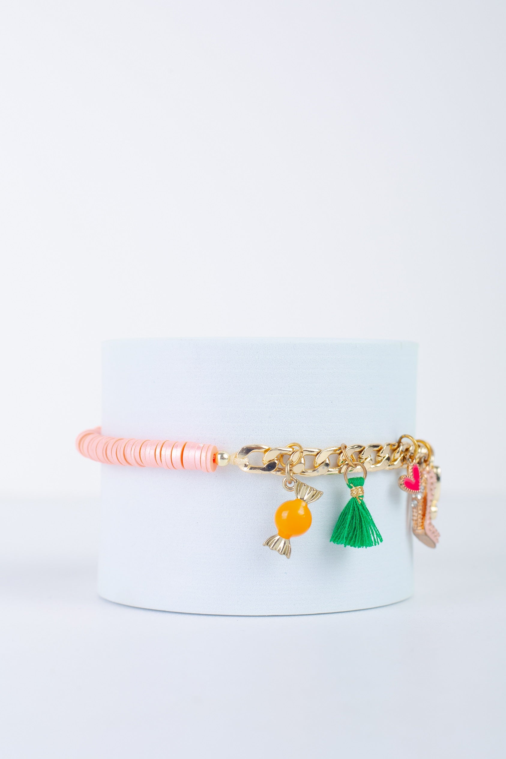 Charm Bracelet in orange