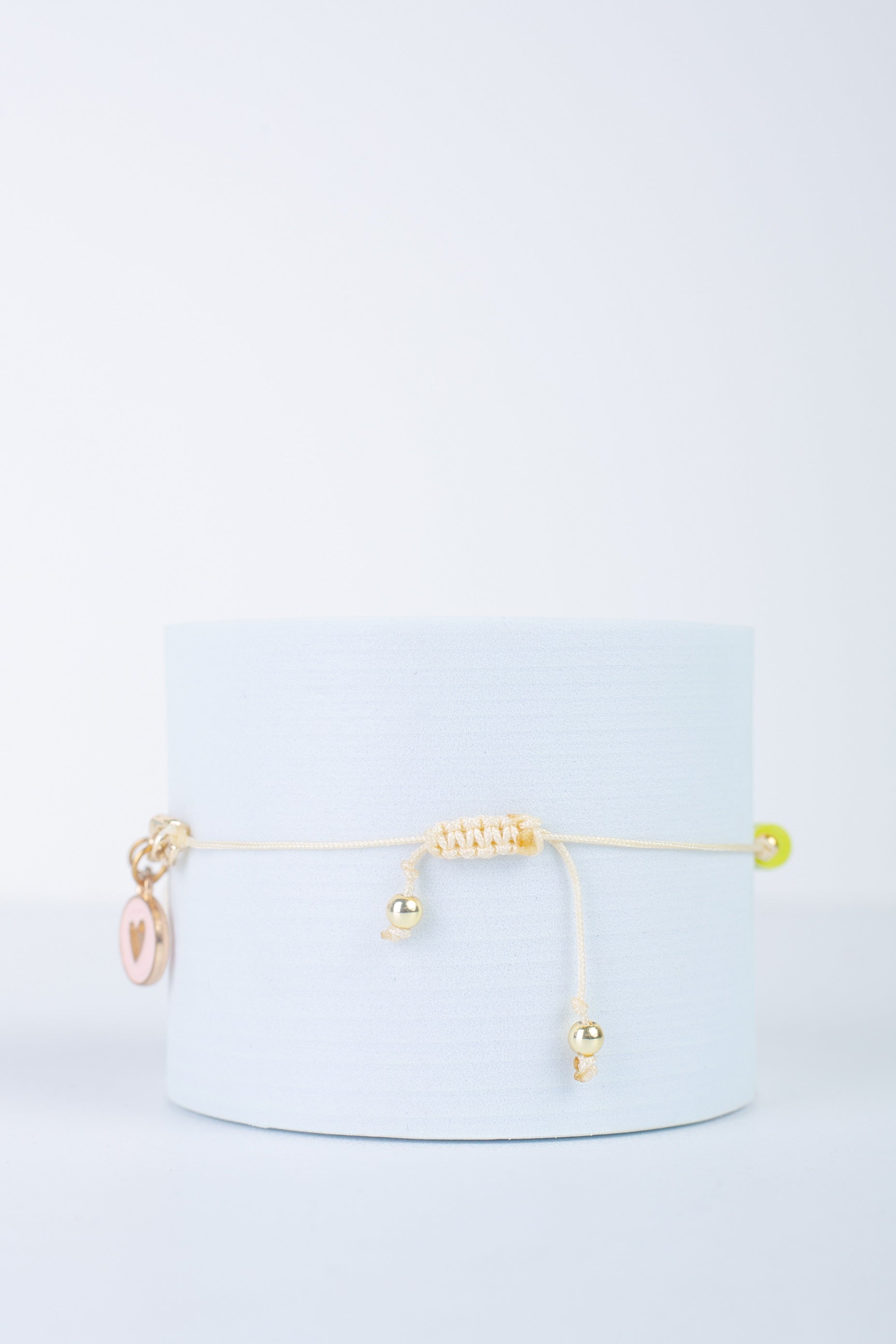 Charm Bracelet in lime green