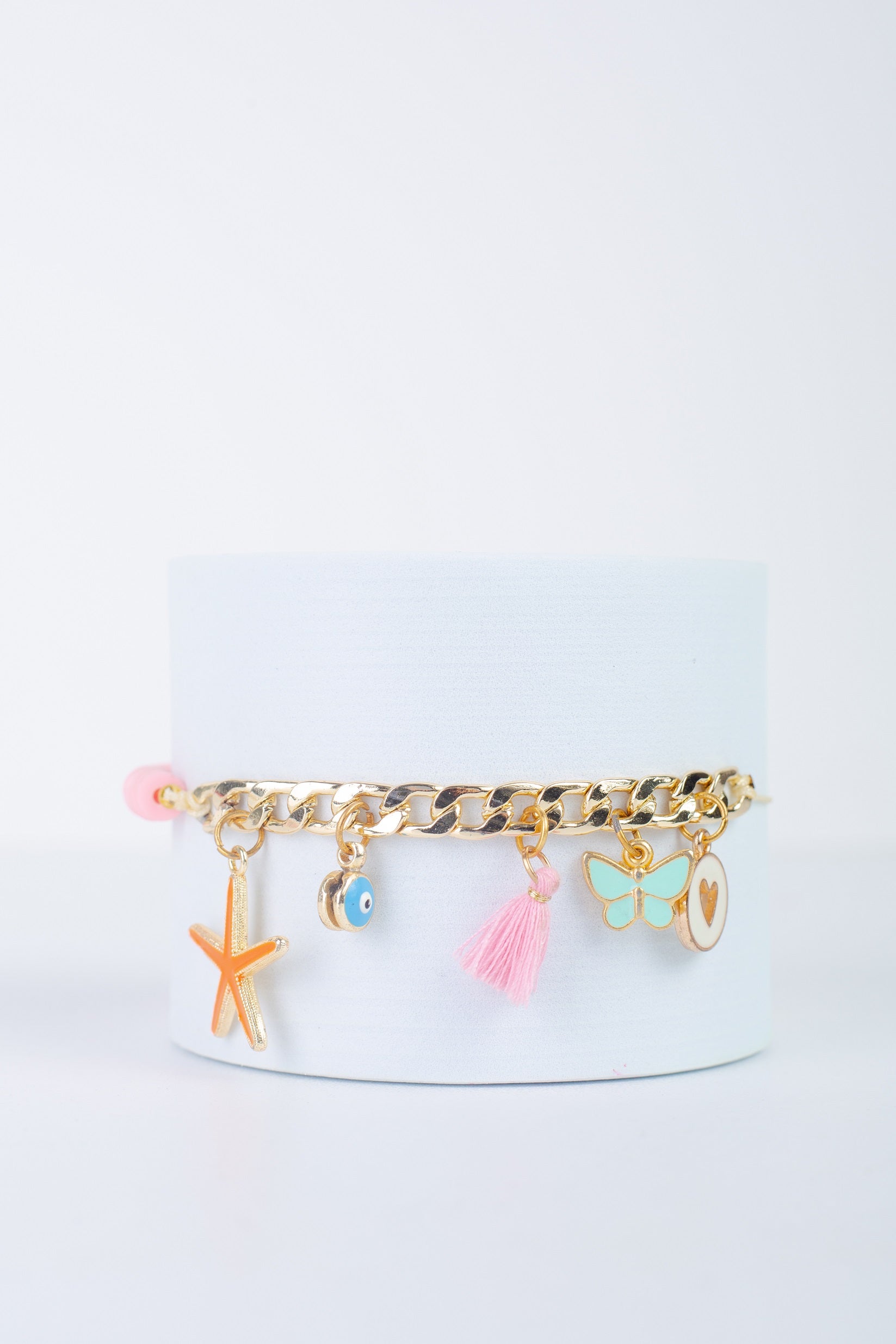 Charm Bracelet in pink