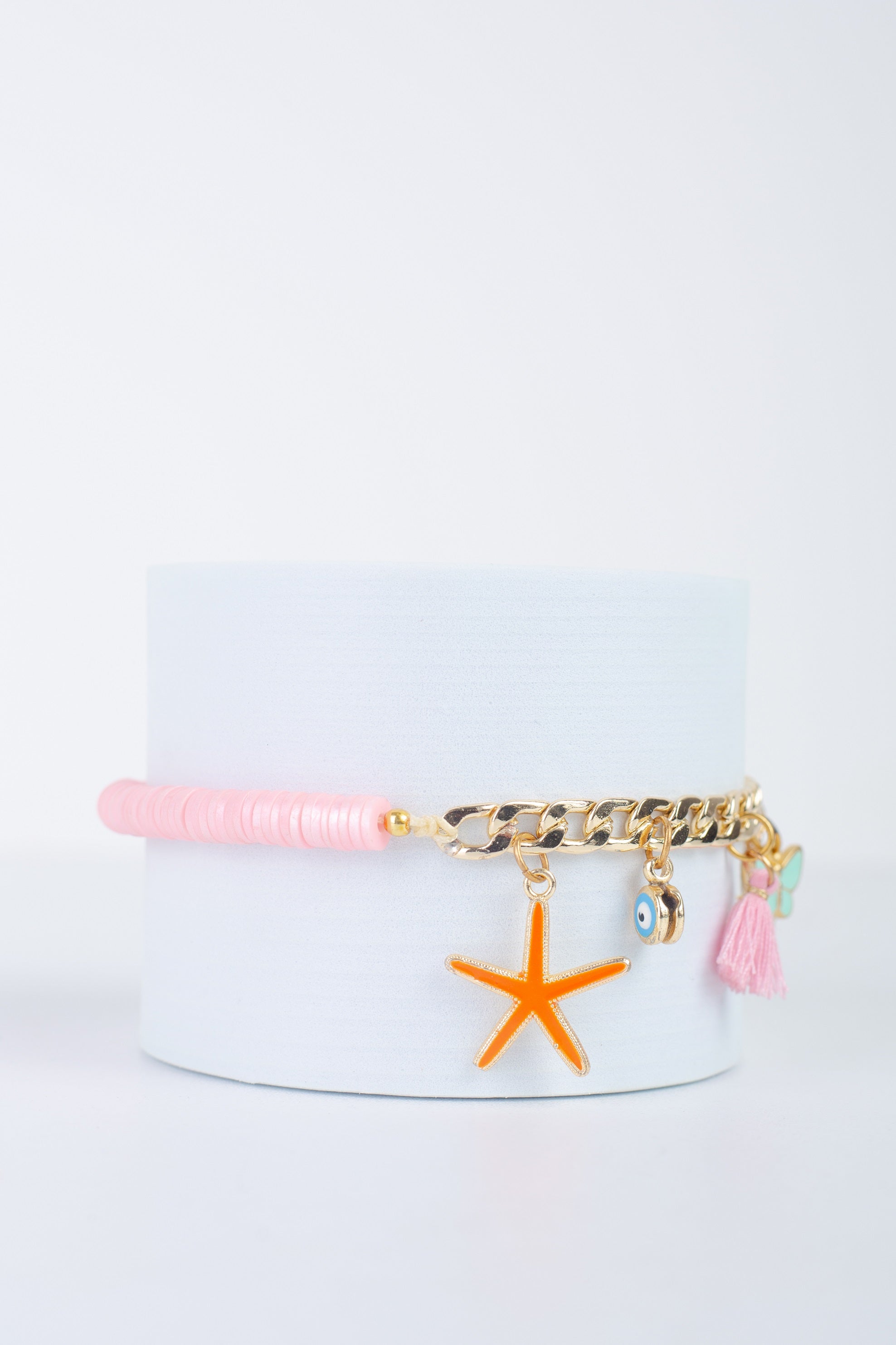 Charm Bracelet in pink