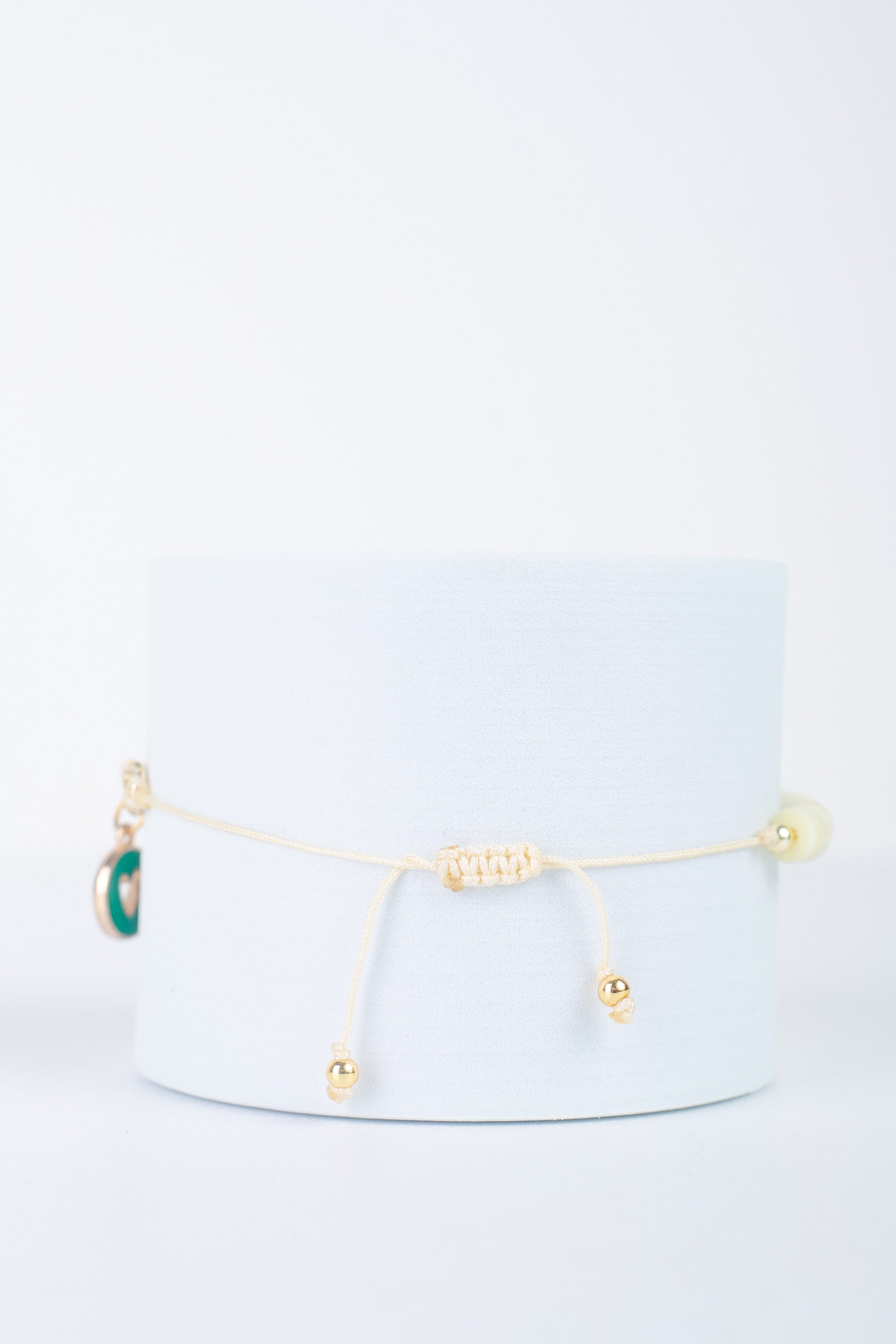 Charm Bracelet in cream yellow