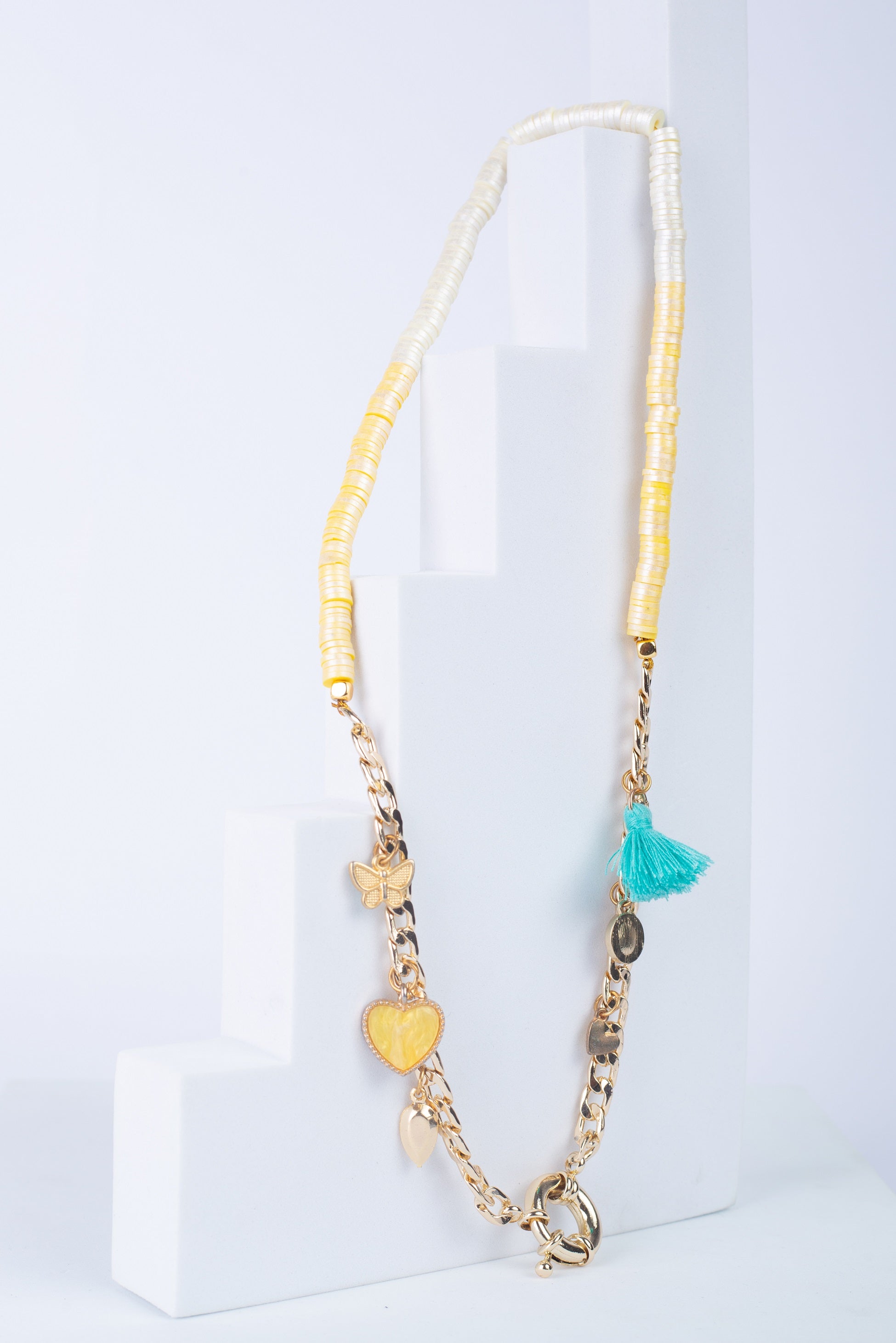 Charm Necklace in yellow