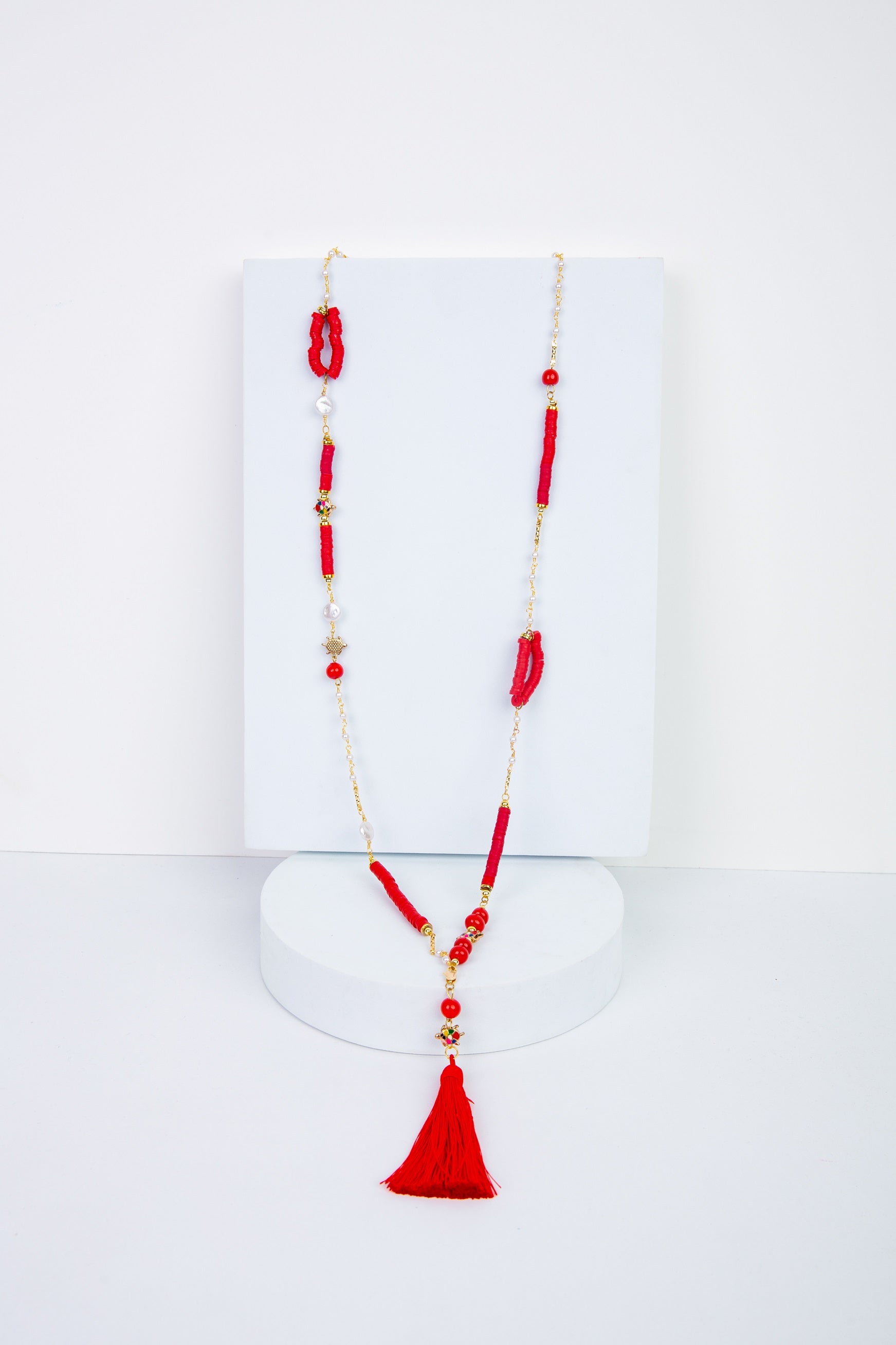 Aura Necklace in Red