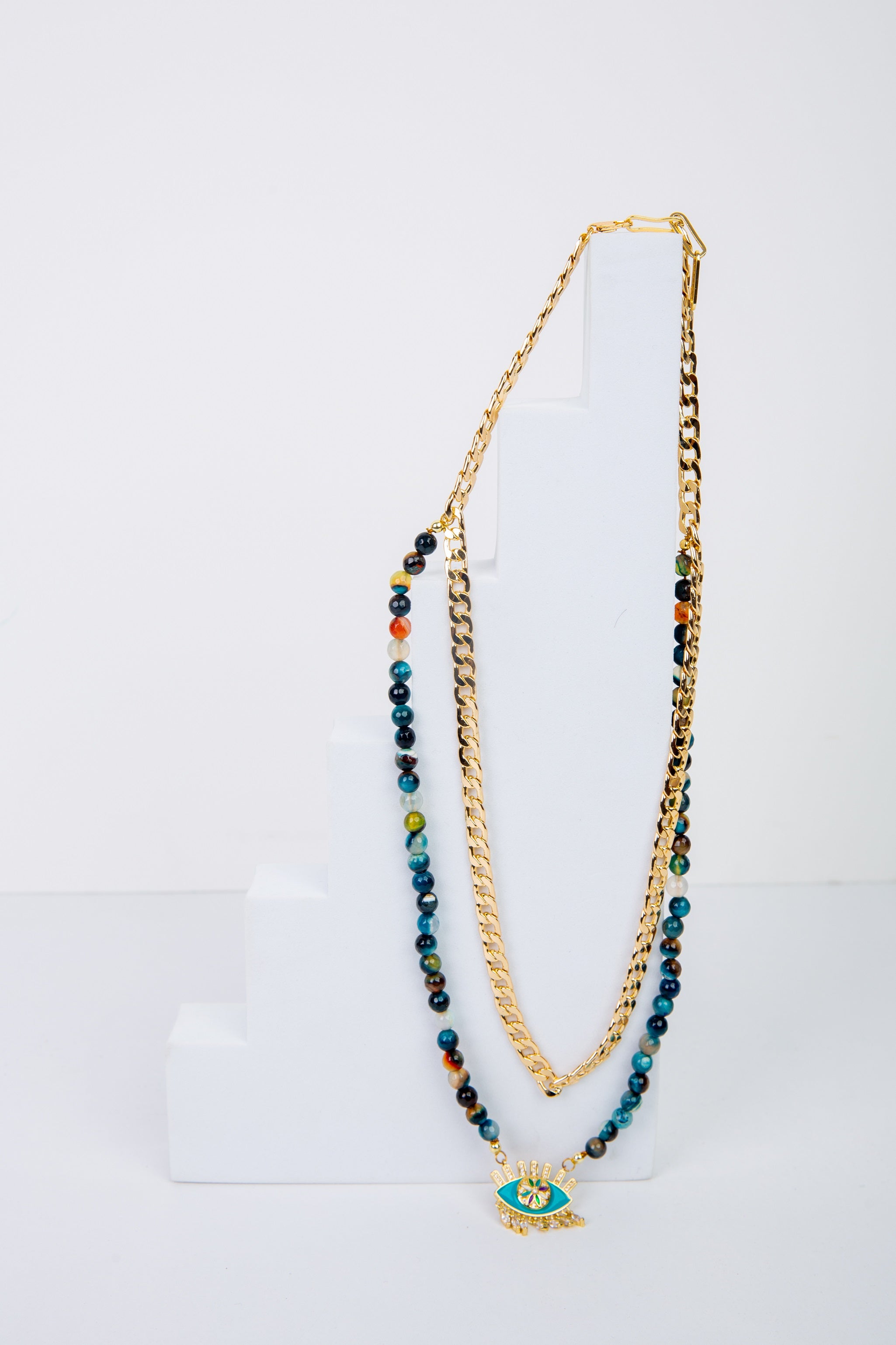 Bloom Necklace in Teal