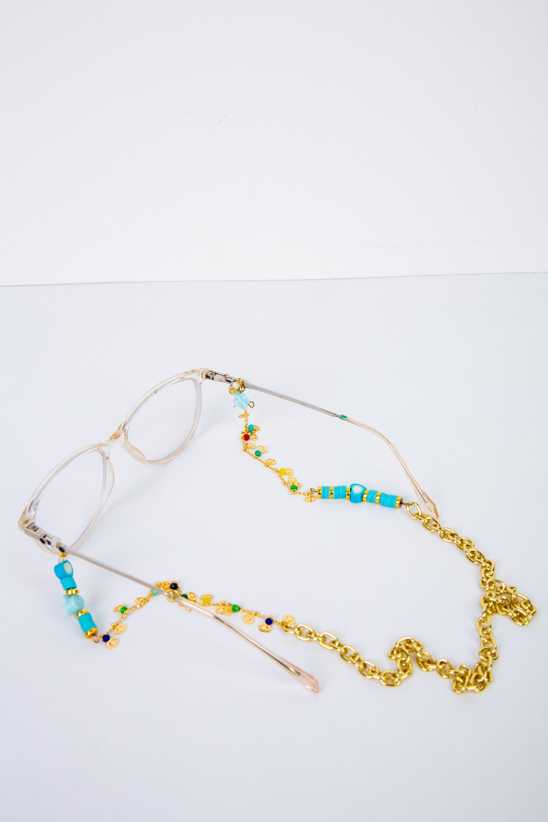 Stars Glasses chain in blue
