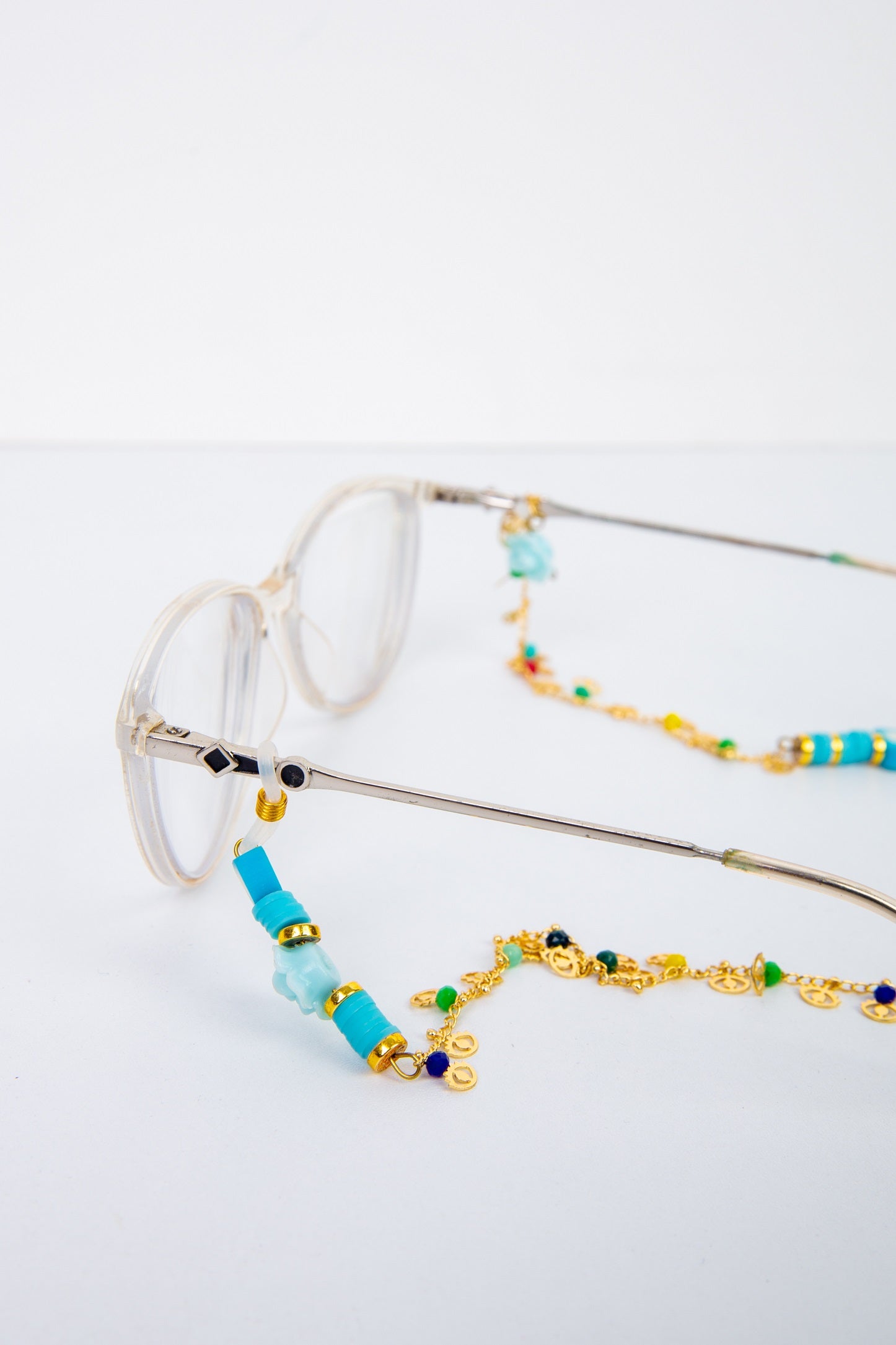 Stars Glasses chain in blue