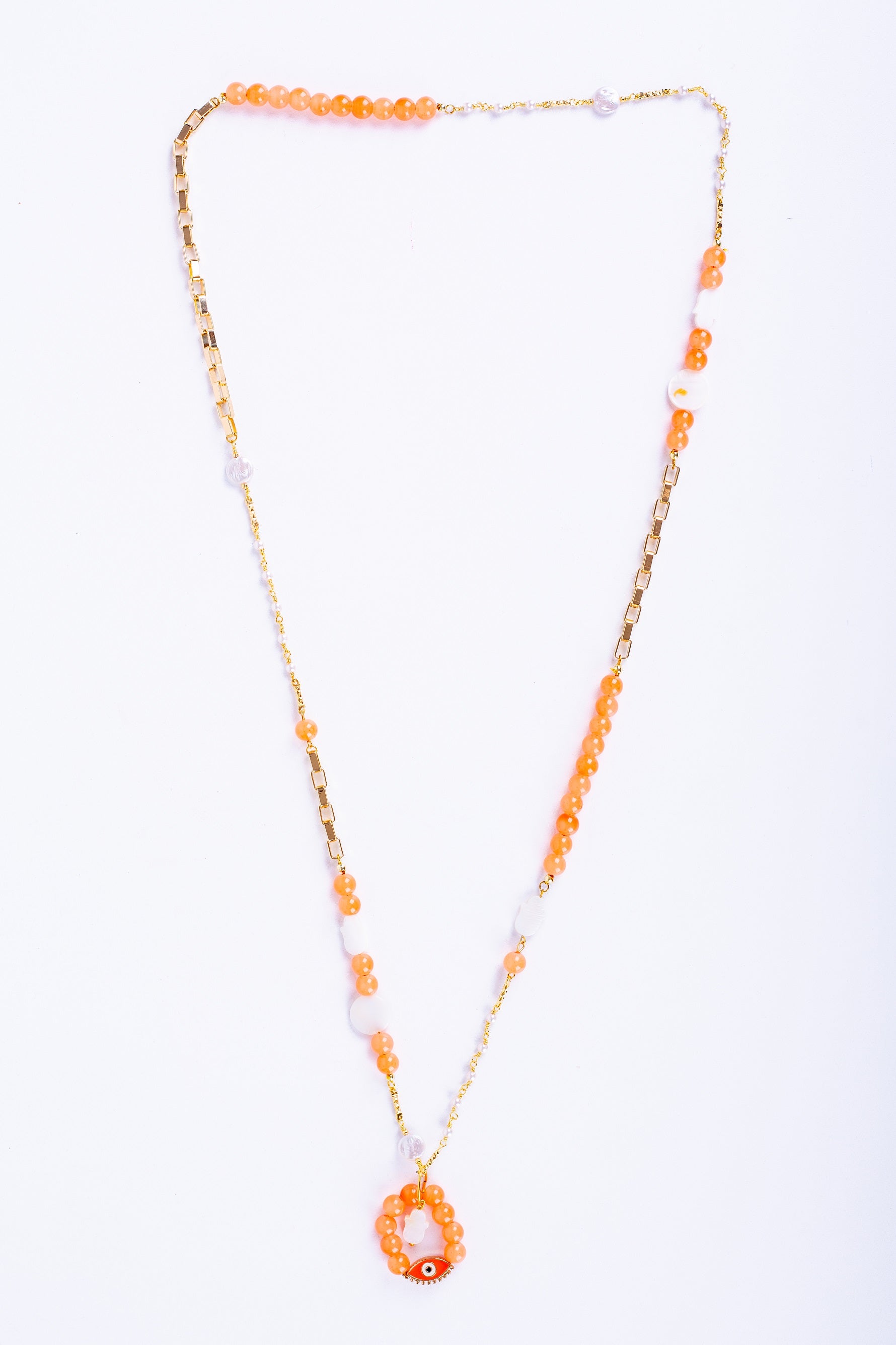 Aura Necklace in Pastel Orange