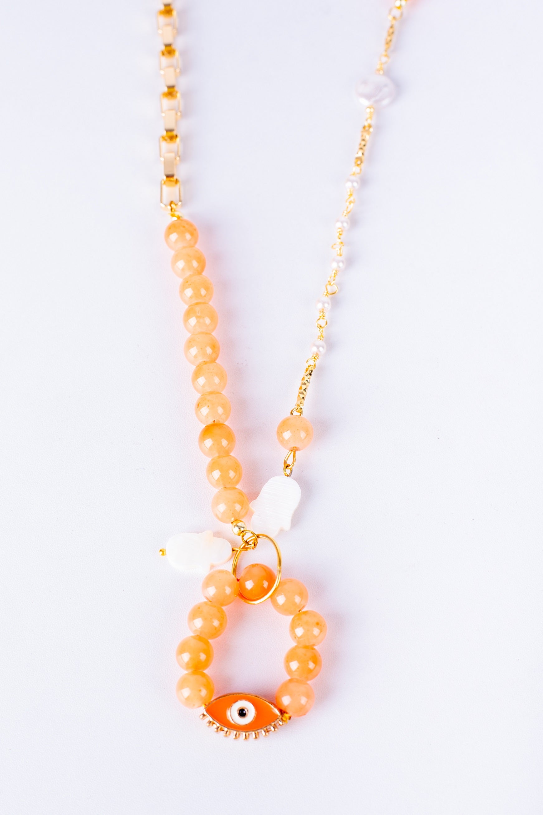 Aura Necklace in Pastel Orange