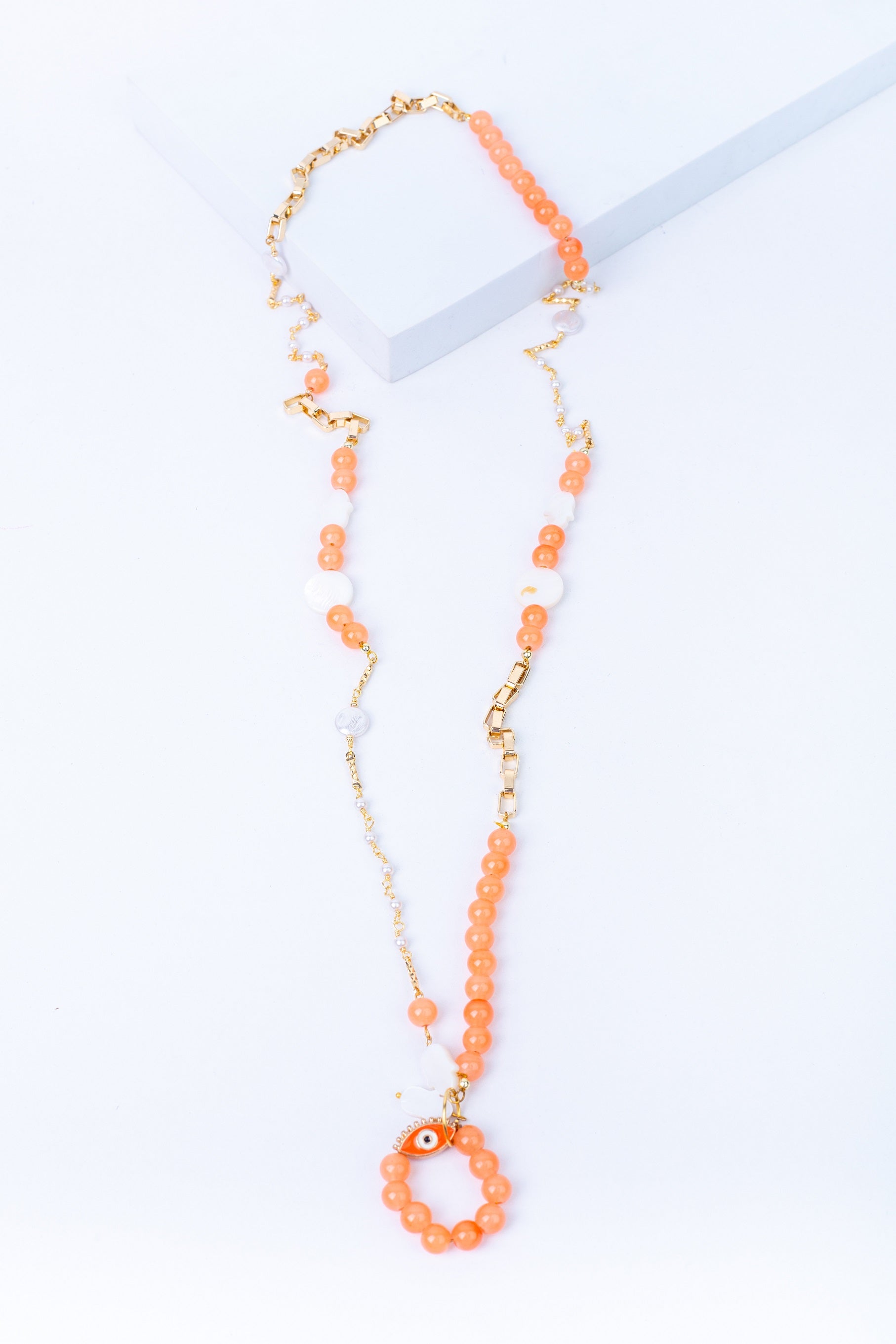 Aura Necklace in Pastel Orange