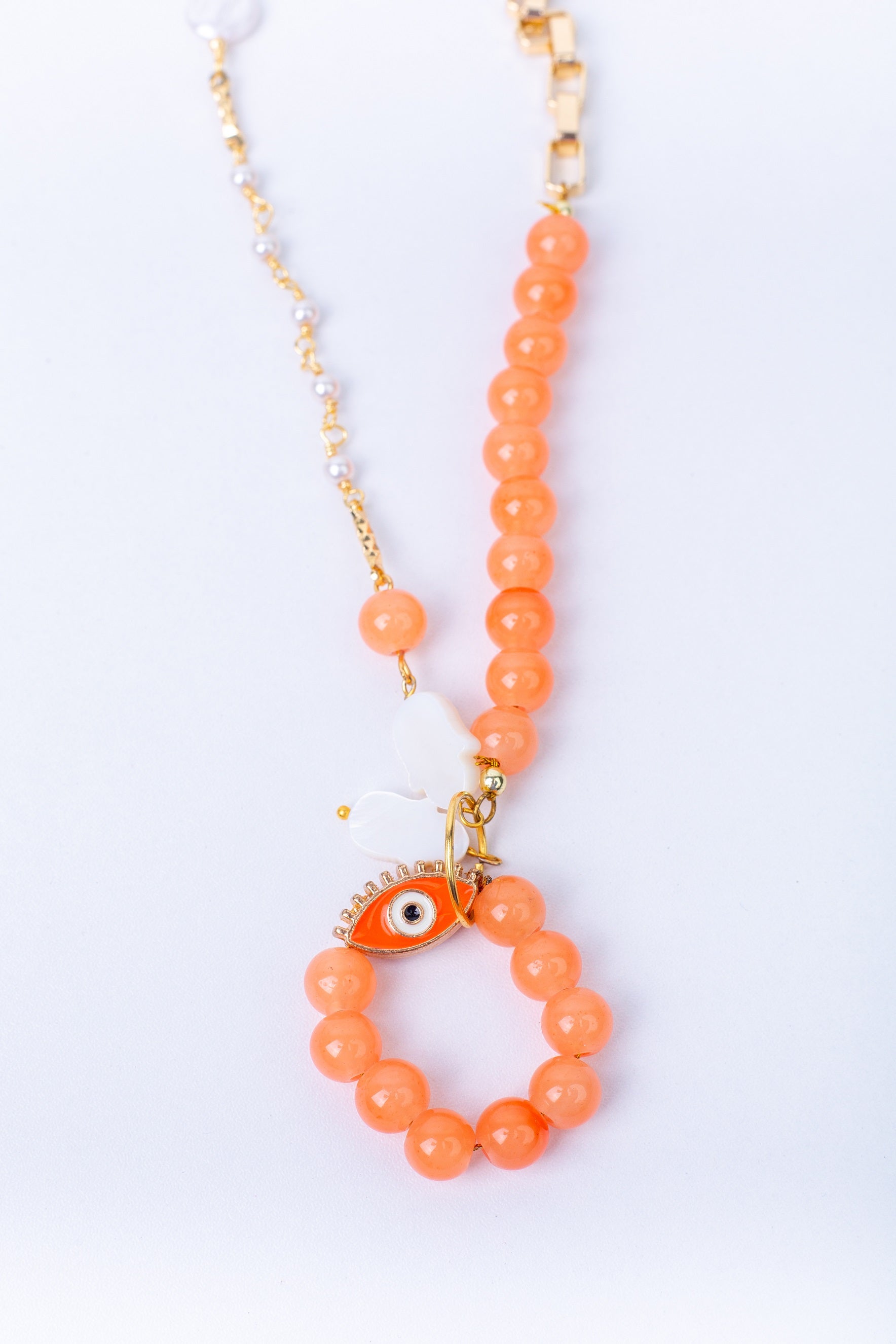 Aura Necklace in Pastel Orange