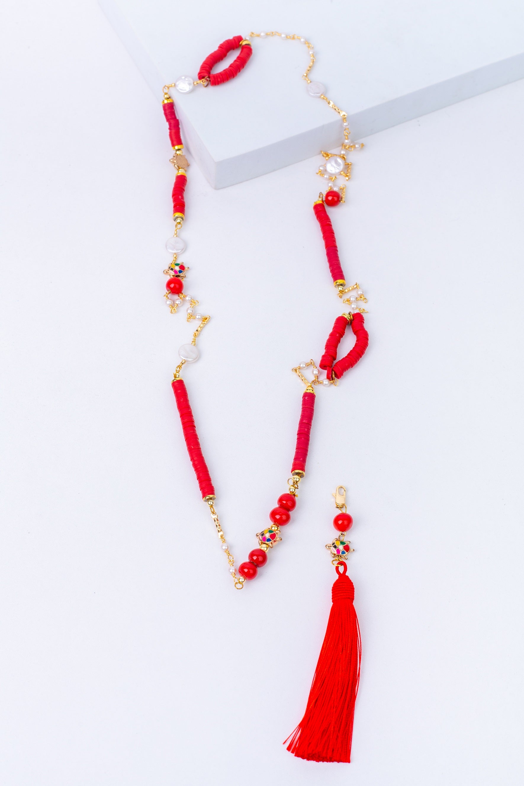 Aura Necklace in Red