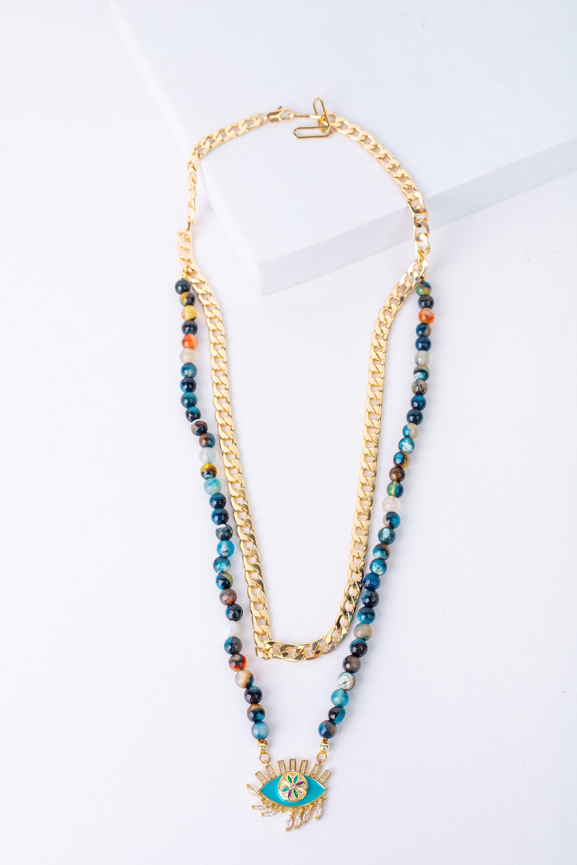 Bloom Necklace in Teal