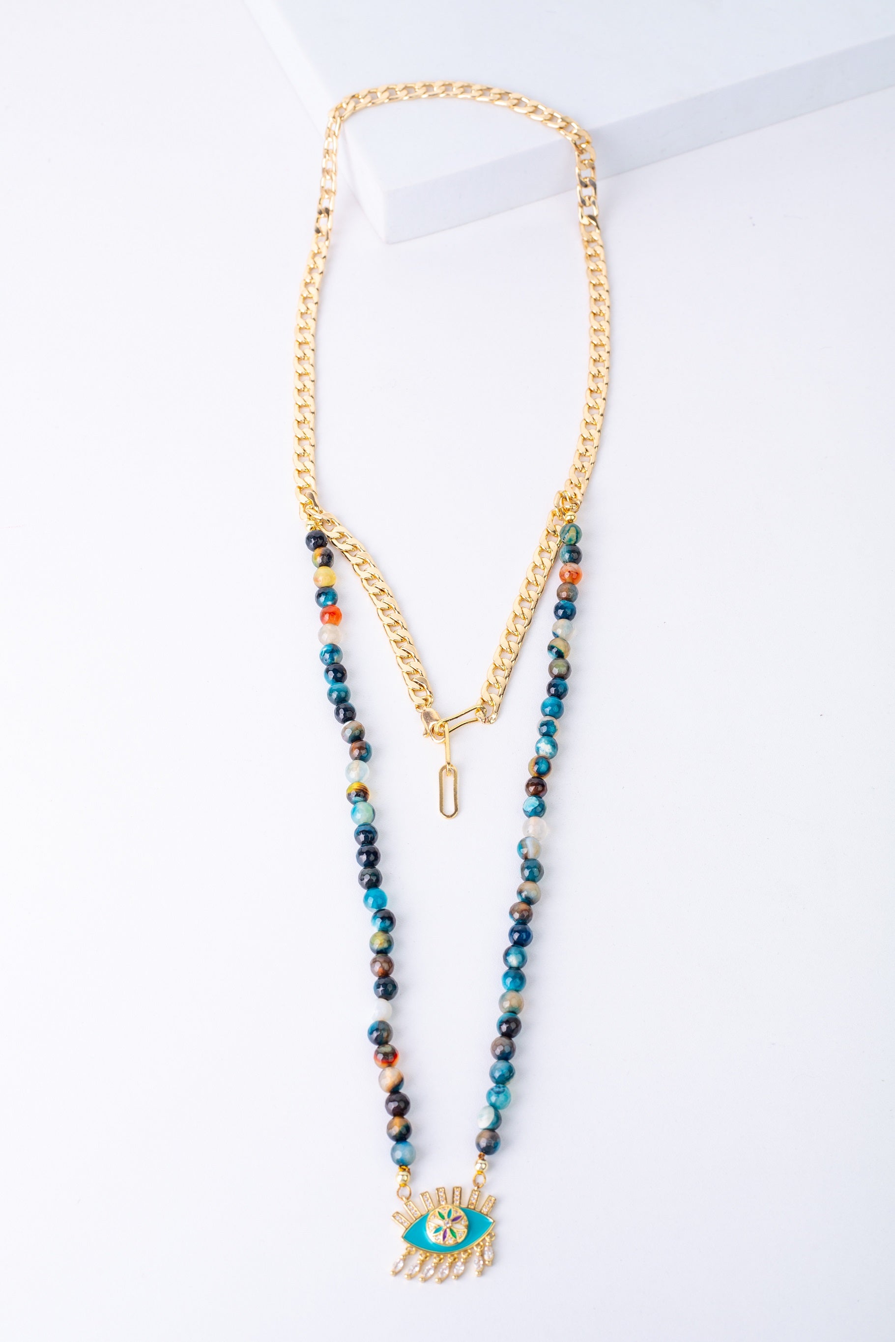 Bloom Necklace in Teal