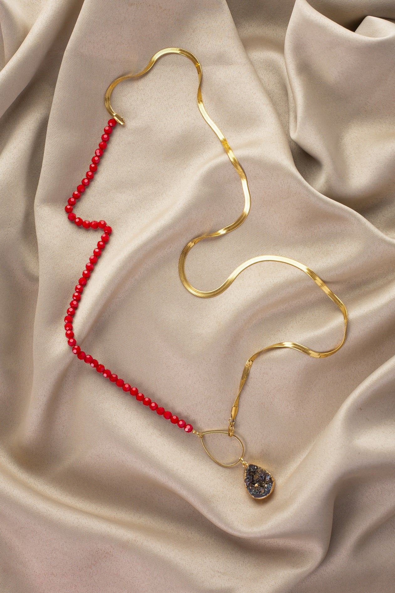 Timeless You Necklace in Red