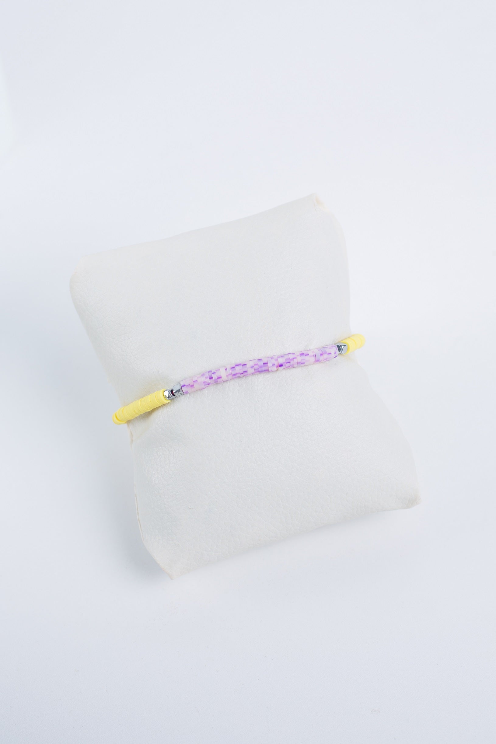 Daisy Ankelet 3 sections in  yellow +light purple