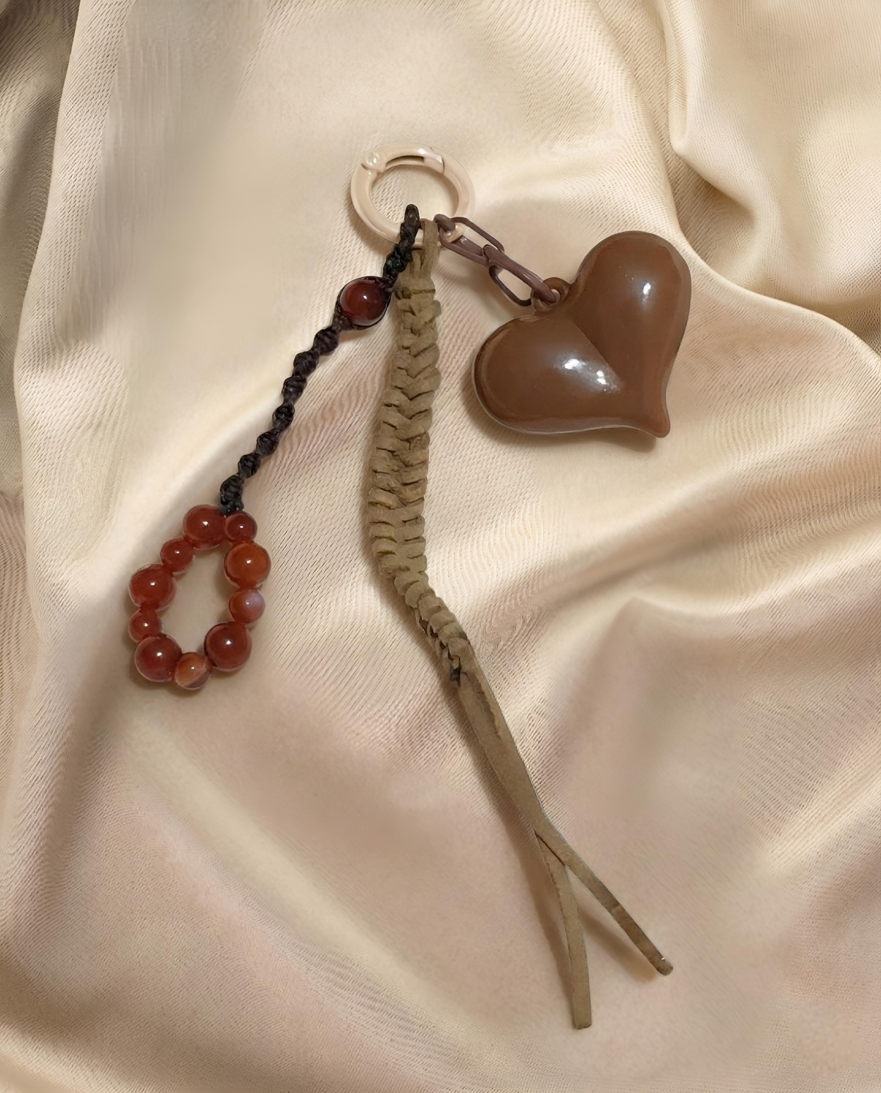 Identity Bag Charm in Carnelian