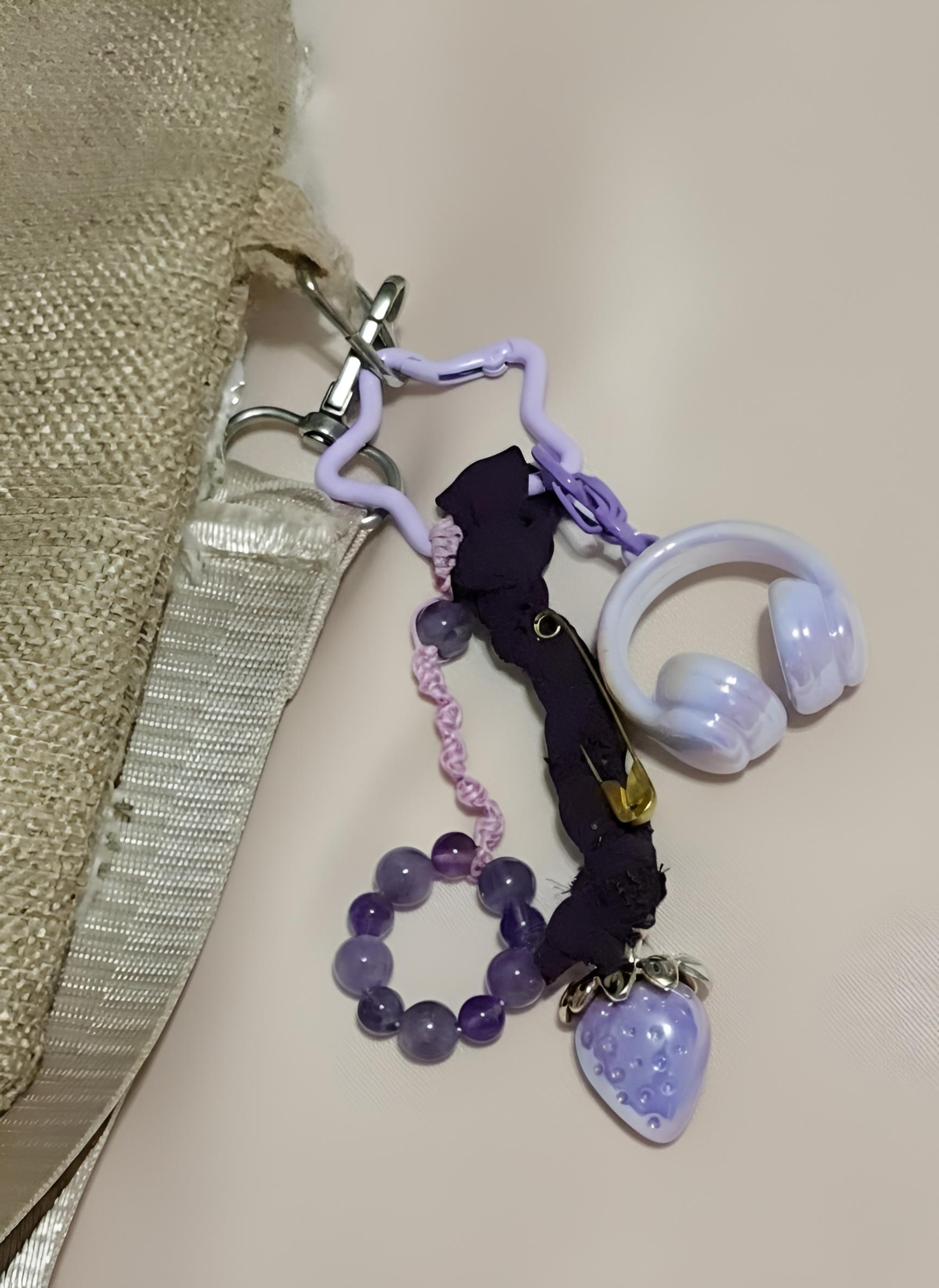 Identity Bag Charm in Amethyst