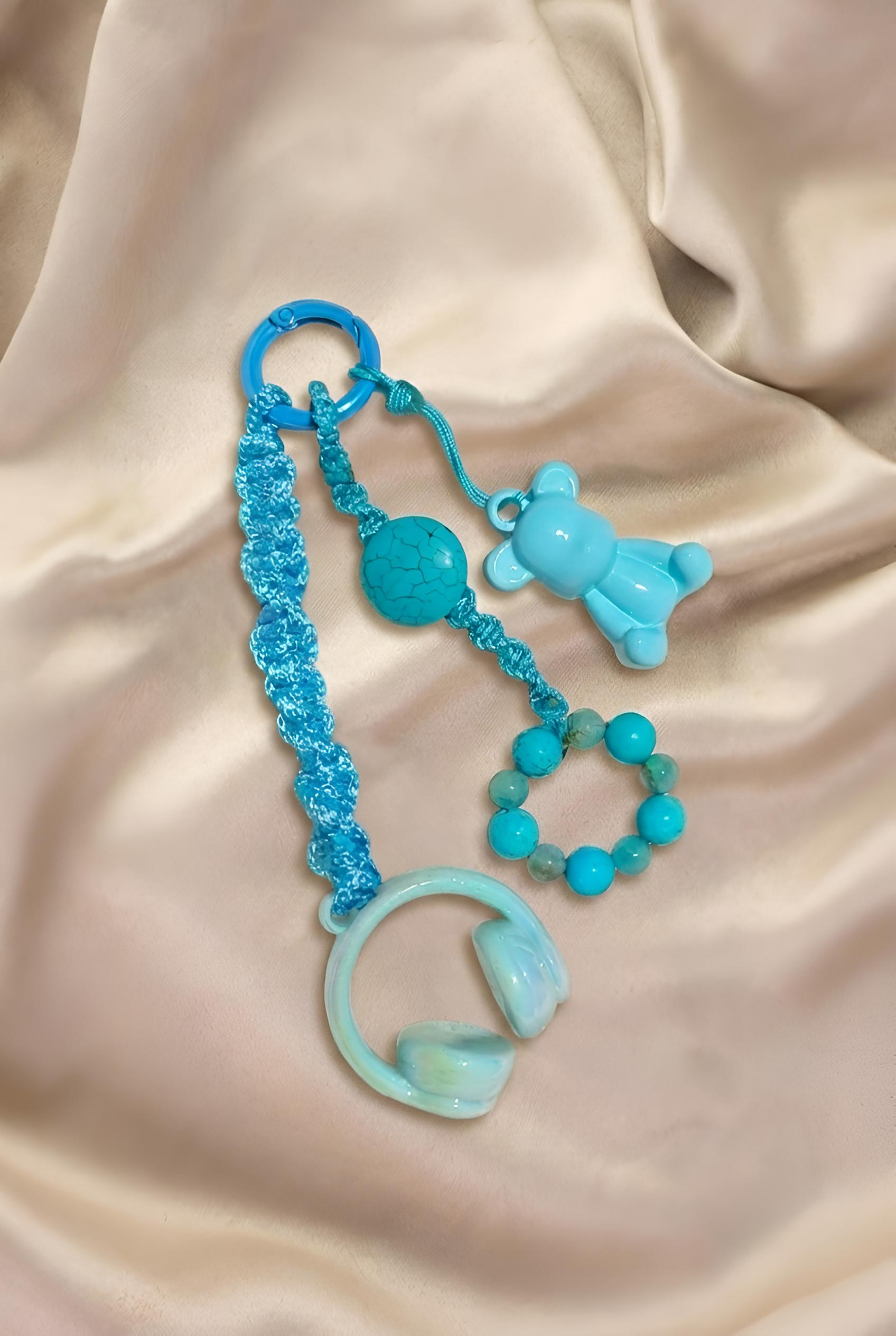 Identity Bag Charm in Turquoise