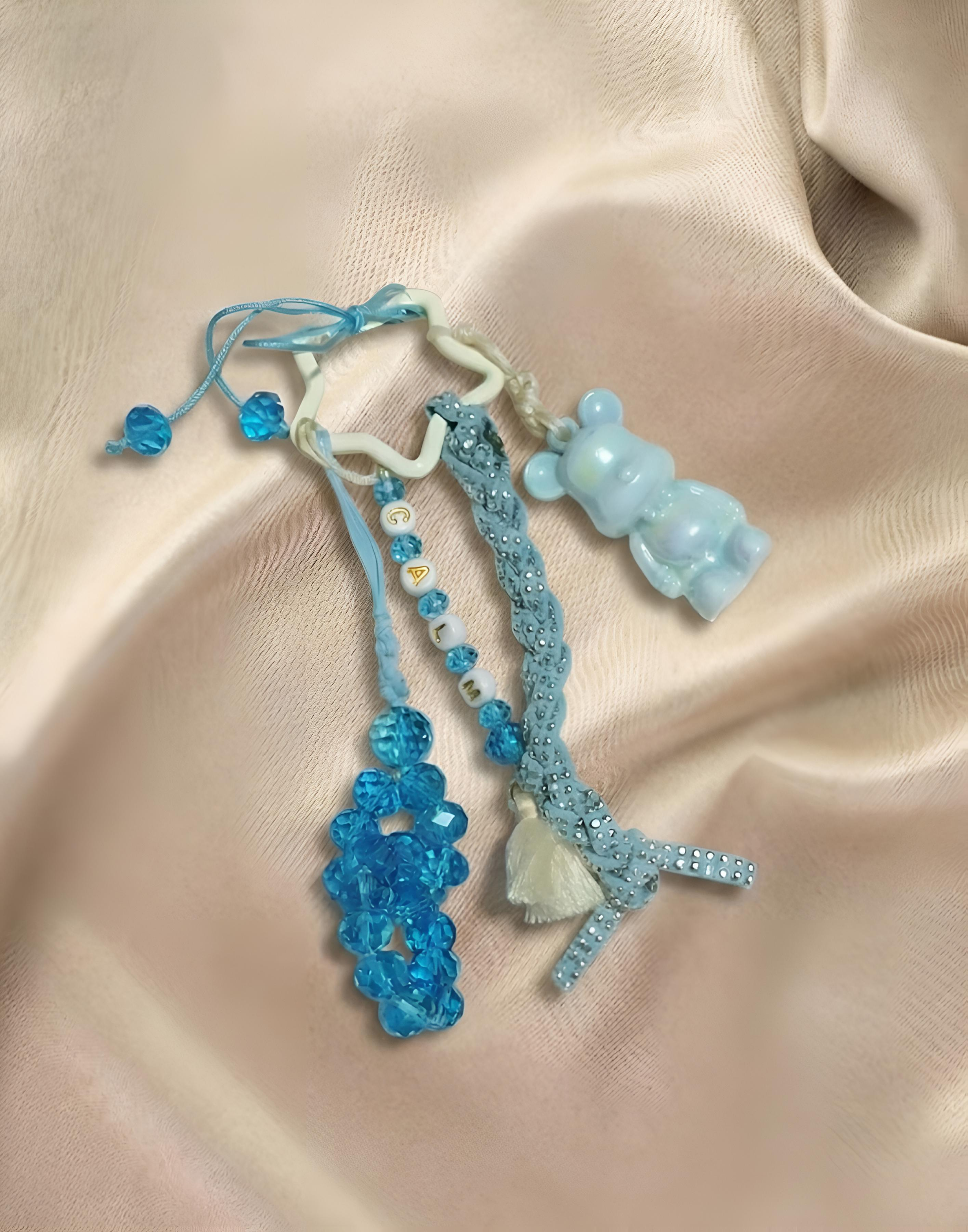 CALM Bag Charm in Aqua